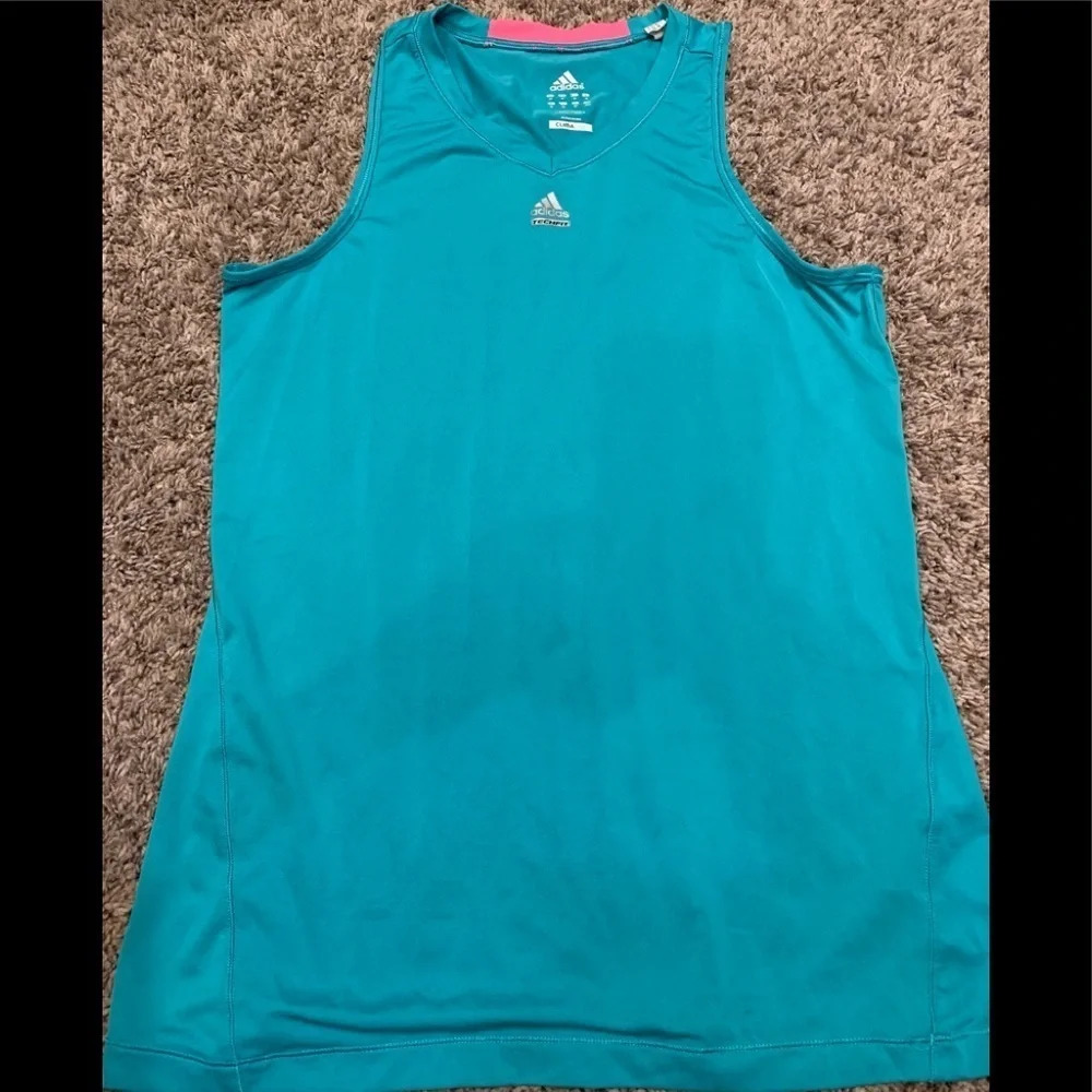 Adidas ClimaLite Teal Blue Tank size medium - Picture 1 of 3